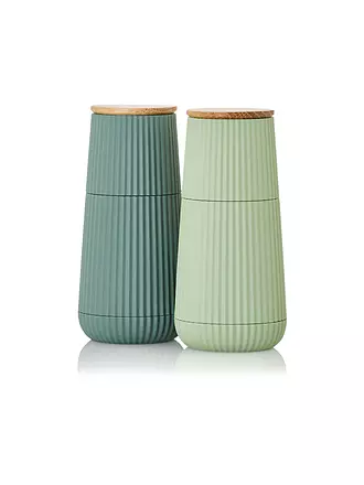 AD HOC | Moulins à sel et à poivre, lot de 2 SCAPE 12 cm, vert clair et vert foncé | grün